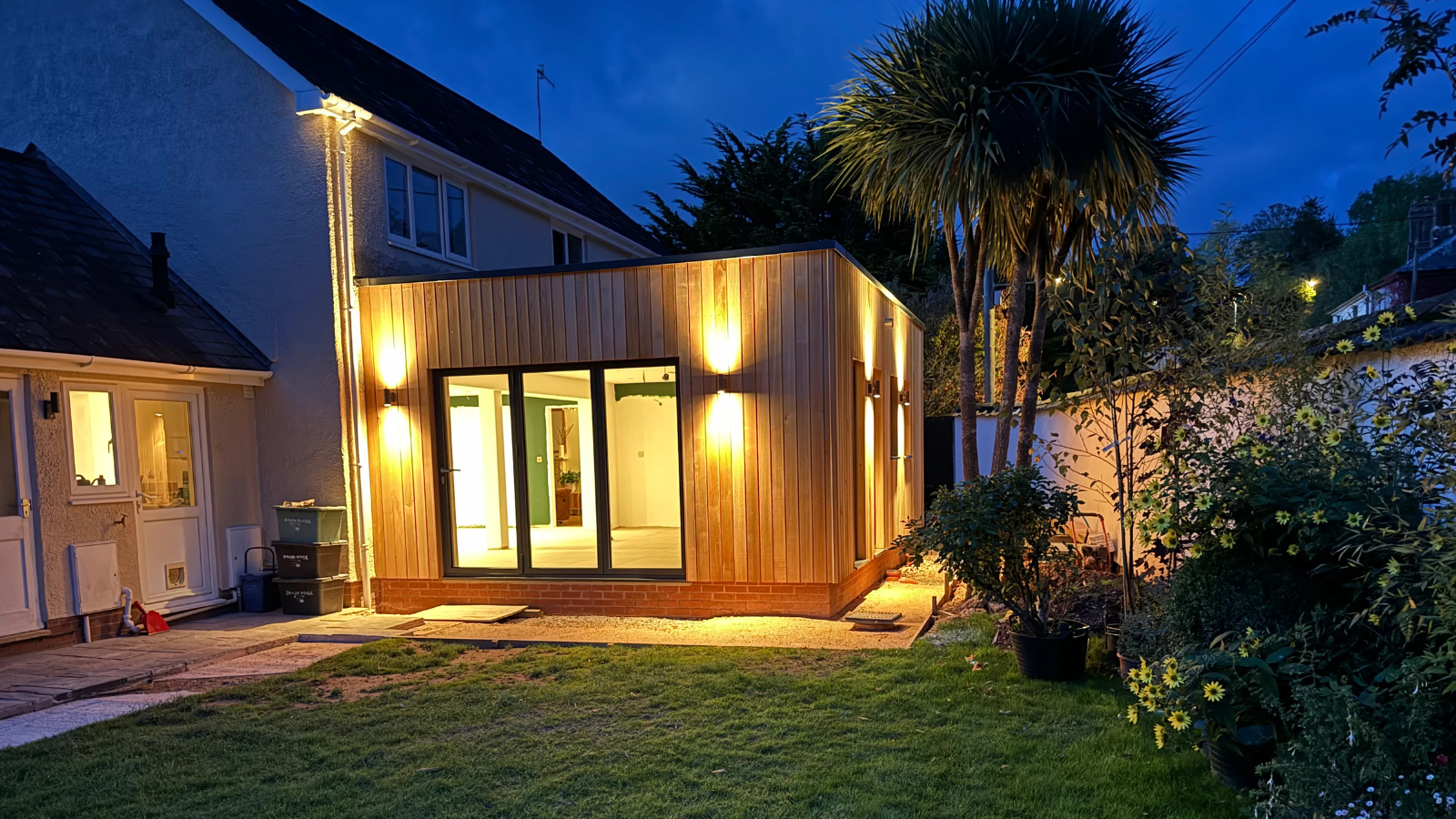 cedar clad extension